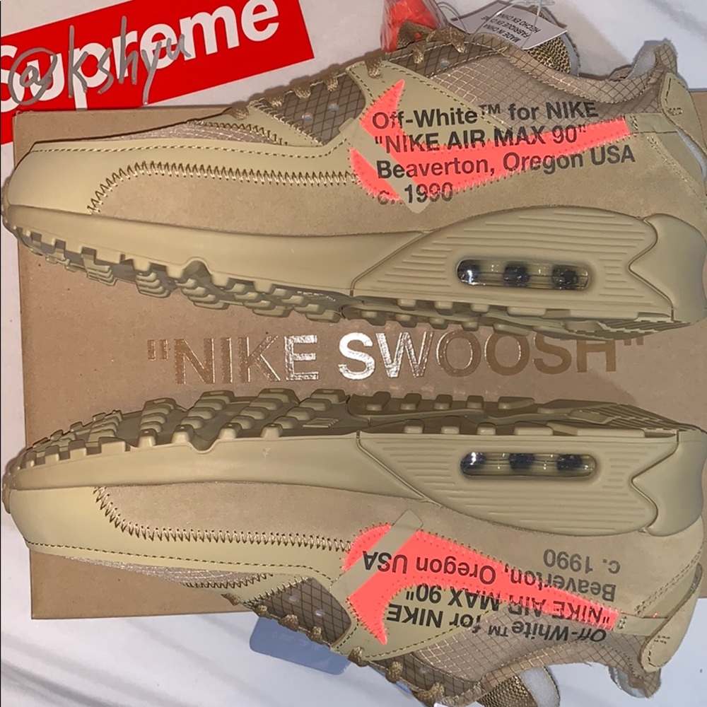 Nike Off-White Air Max 90 Desert Ore - Picture 2 of 8
